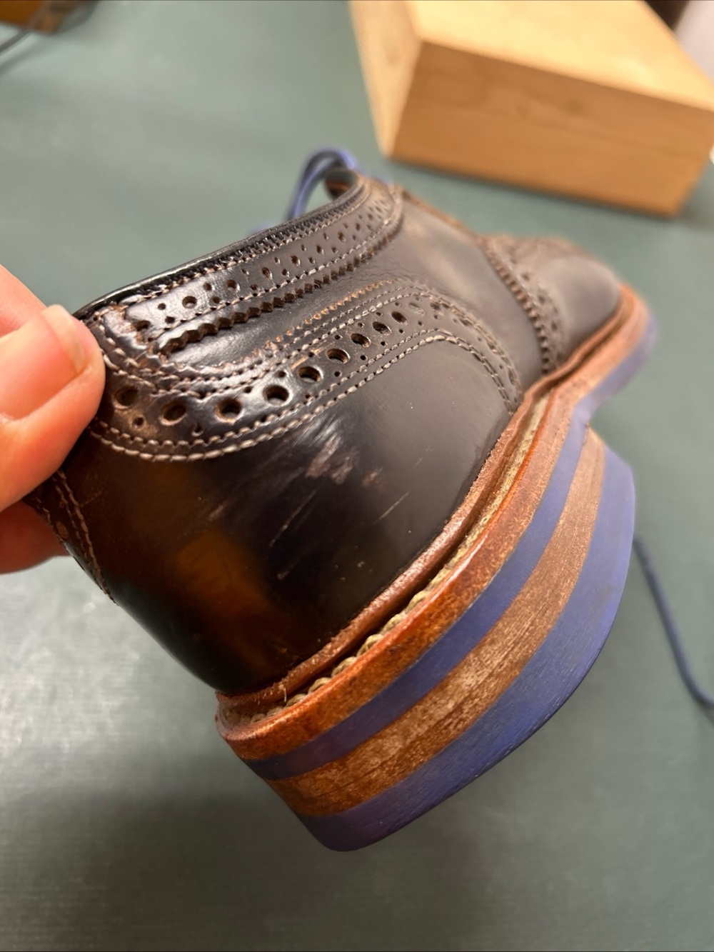 Allen Edmonds Strandmok Black Cap-toe Oxford Shoes Men’s 8.5 D Dainite Soles USA - Picture 13 of 14